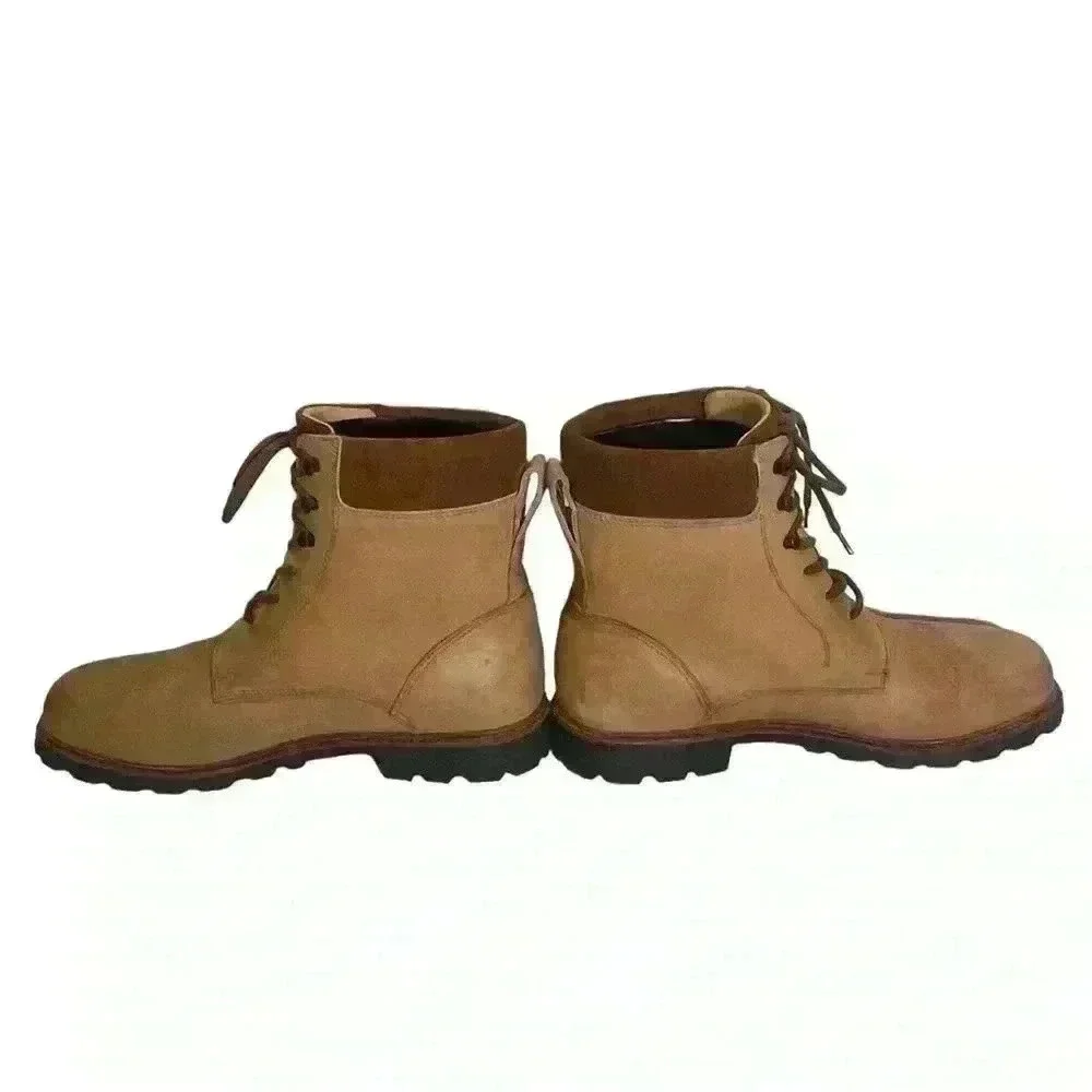 Ludwig Reiter Men’s Tan Light Brown Leather And Suede Ankle Boots 44/ 10- 10.5 - Picture 6 of 16